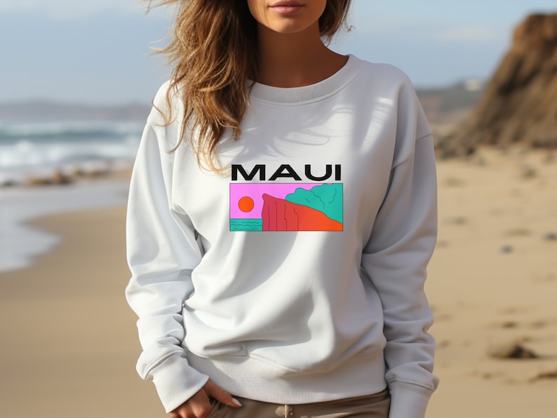 Maui Relief Sweatshirt, Retro Maui Sweatshirt, Maui Charity Fund Sweatshirt, All Proceeds To Fire Relief Efforts Sws2031