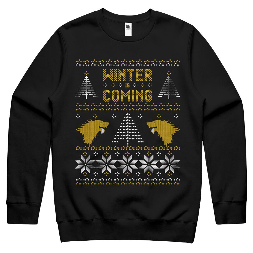 Winter Christmas Is Coming Game Thrones Merry Christmas Crewneck Sweatshirt