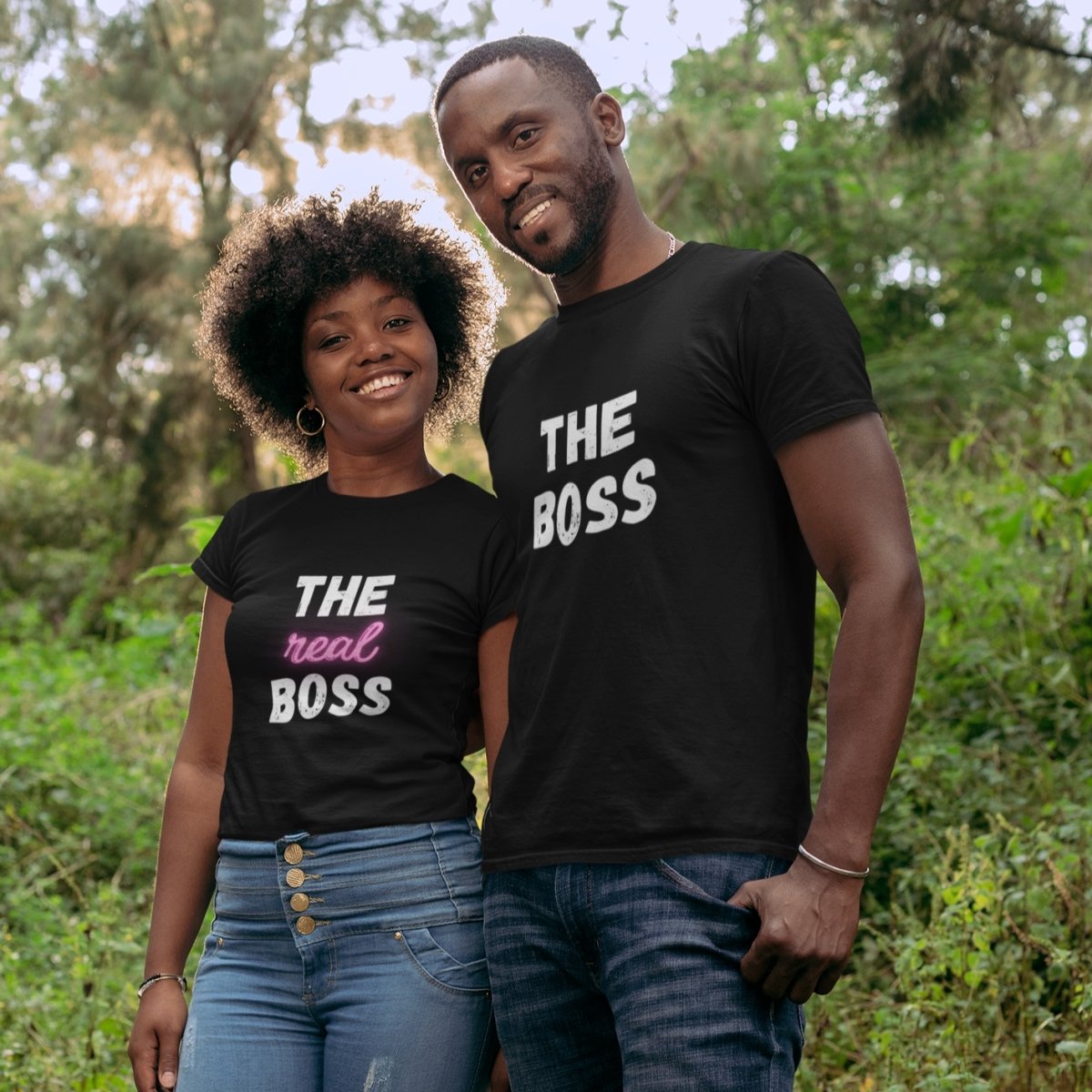 The Boss And The Real Boss Matching T-Shirts