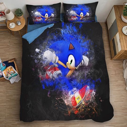 Sonic The Hedgehog 5 Duvet Quilt Bedding Set 2