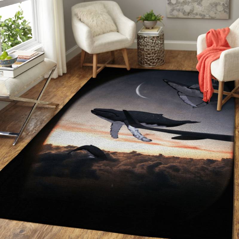 The Flying Whales – Animals Area Rug Carpet