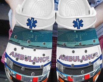 Ems Ambulance Car Crocs Crocband Clog Clog Comfortable For Mens And Womens Classic Clog Water Shoes Comfortable