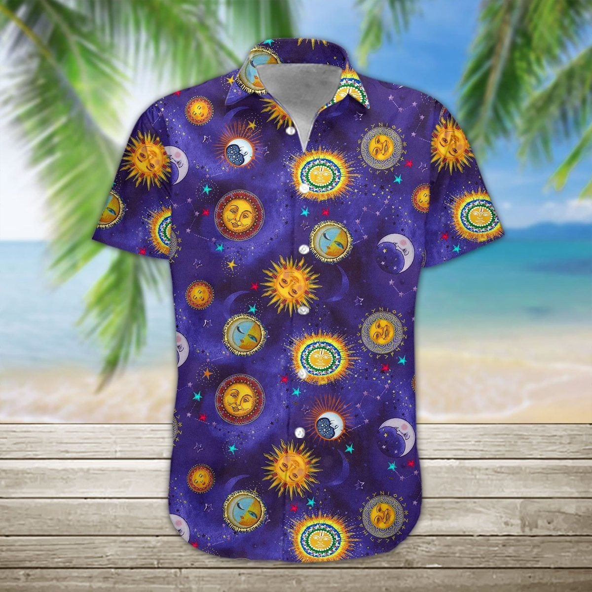 Sun And Moon Hippie Hawaii Shirt For Men Women Adult Ha48746