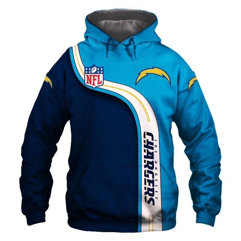 Los Angeles Chargers Hoodies 3D Highway Letter