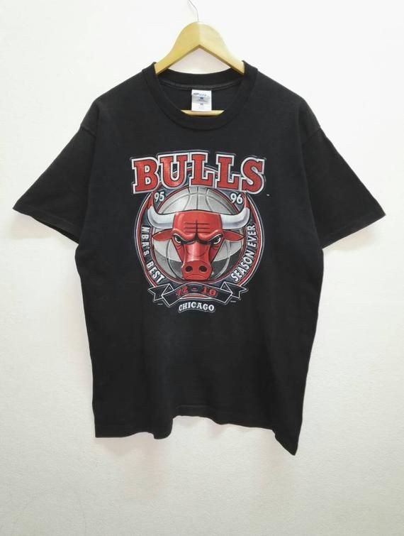 Vintage Shirt Chicago Bulls Big Logo Print Japan Hip Hop Usa Ss270 Shirt