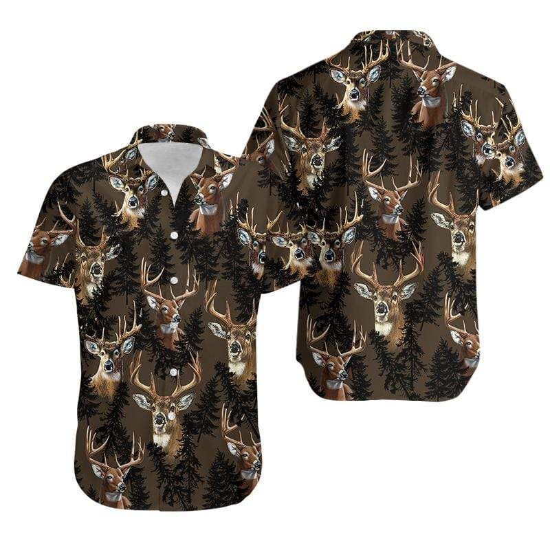 Check Out This Awesome Hawaii Aloha Shirts Amazing Deer Camo Ha10057