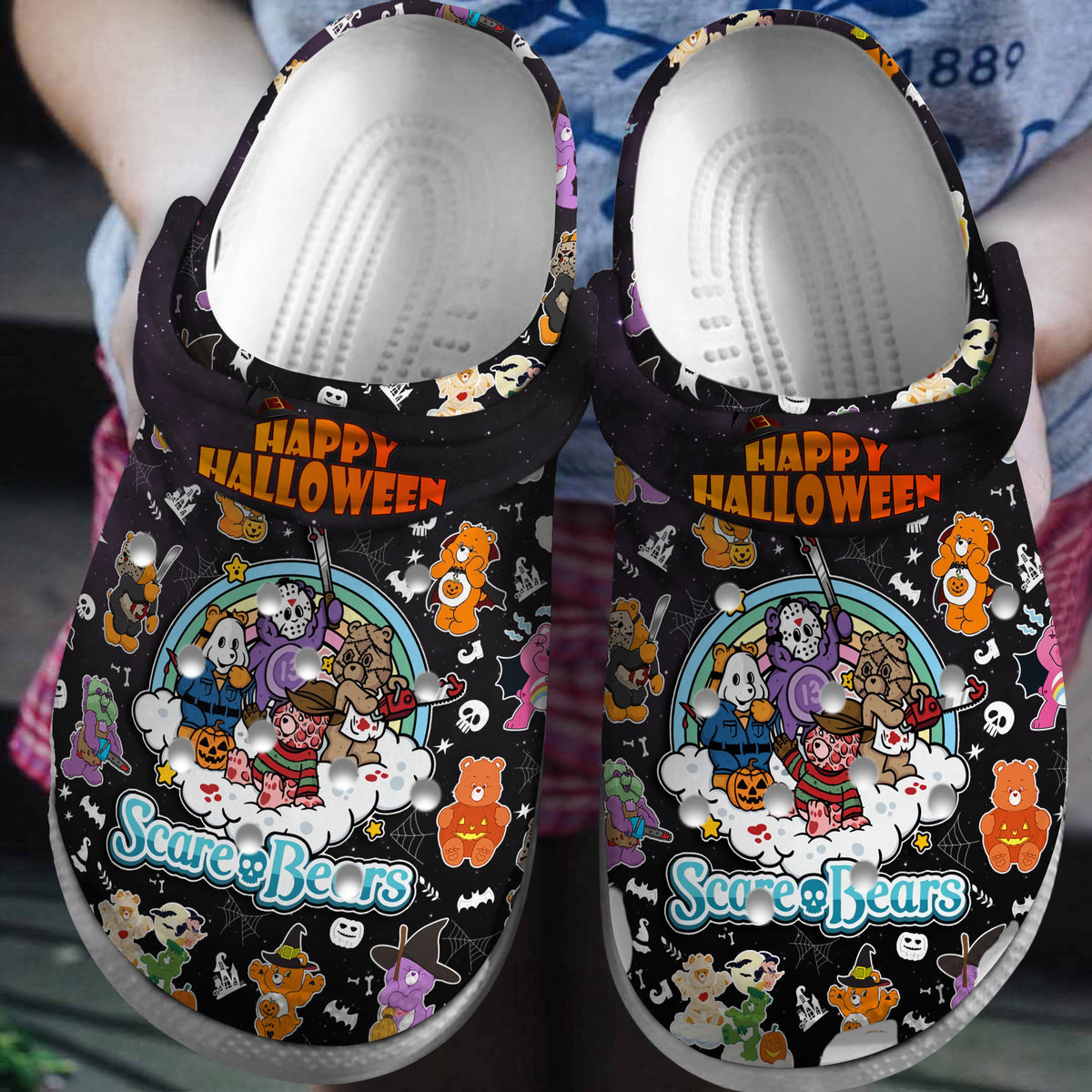 Scare Bear TV Series Crocs Crocband Clogs Shoes Comfortable For Men Women and Kids