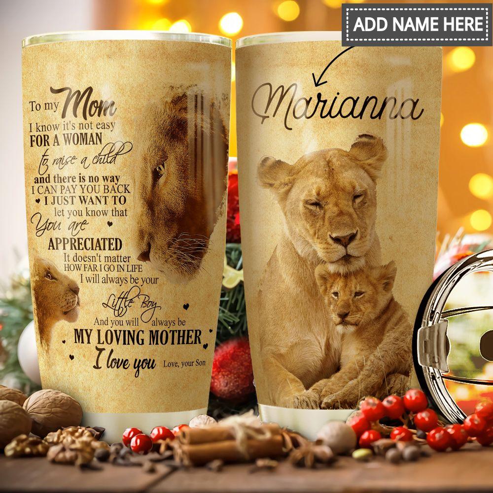 To Lion Mom Personalized Tha1111015 Stainless Steel Tumbler