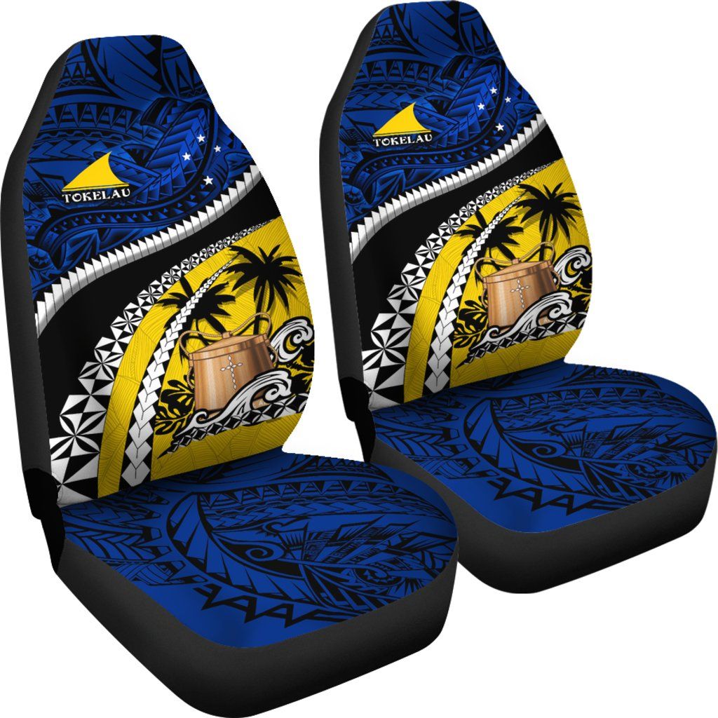 Tokelau Car Seat Covers Polynesian Shark Tattoo K4