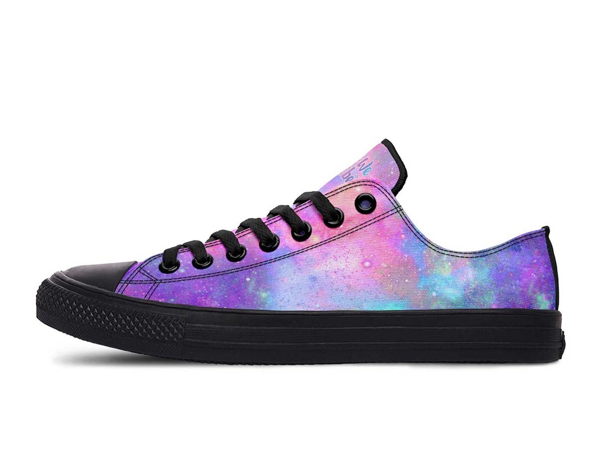 Celestial Cotton Candy, Lowtops, Low Top Shoes, Vintage Shoes, Vegan Shoes, Men’S Shoes, Woman’S Shoes, Custom Printed, Abstractprint