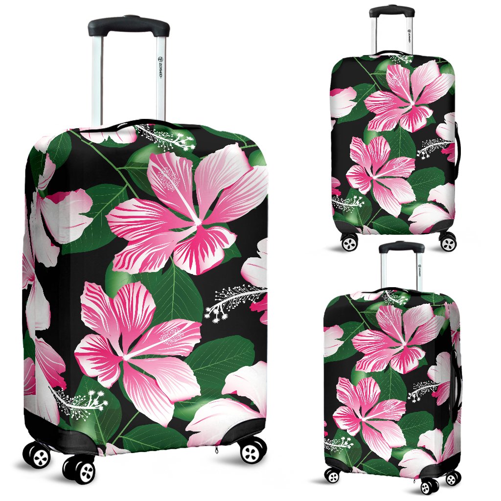 Hibiscus Pink Flower Hawaii Print Luggage Cover Ha34755