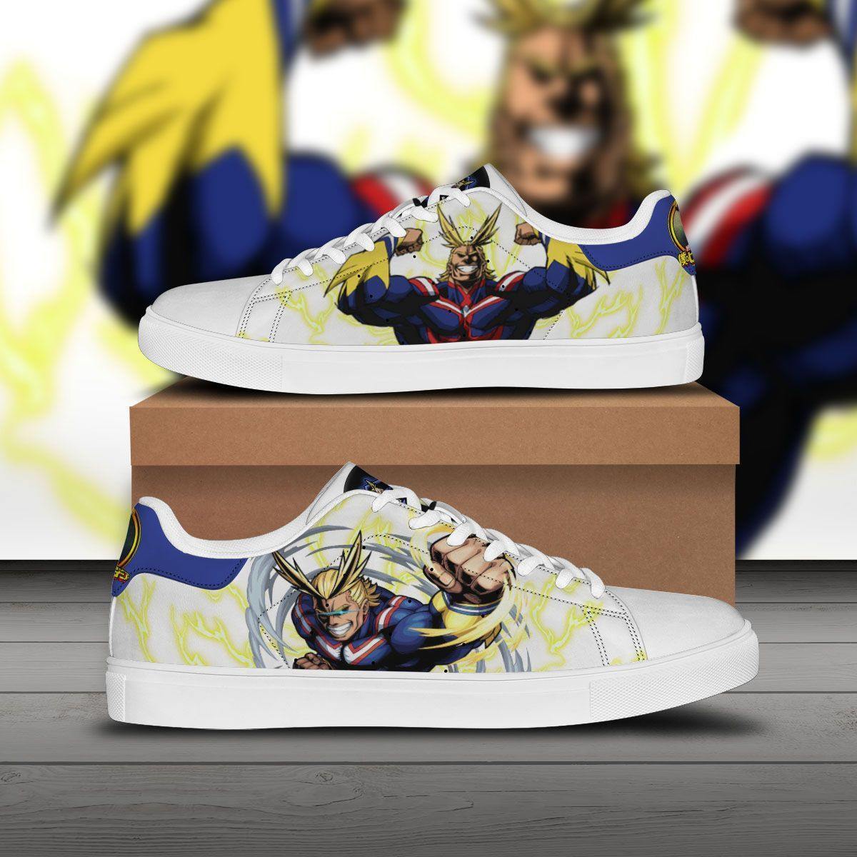 All Might Skate Sneakers Custom My Hero Academia Anime Shoes