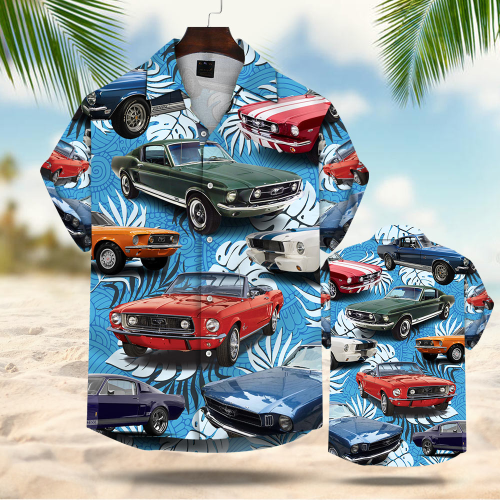 Muscle Car Hawaiian Shirt Vr8 Phts