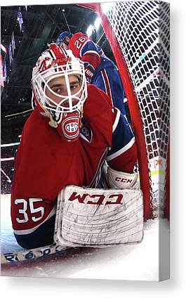 2 New York Rangers V Montreal Canadiens Bruce Bennett Canvas Print