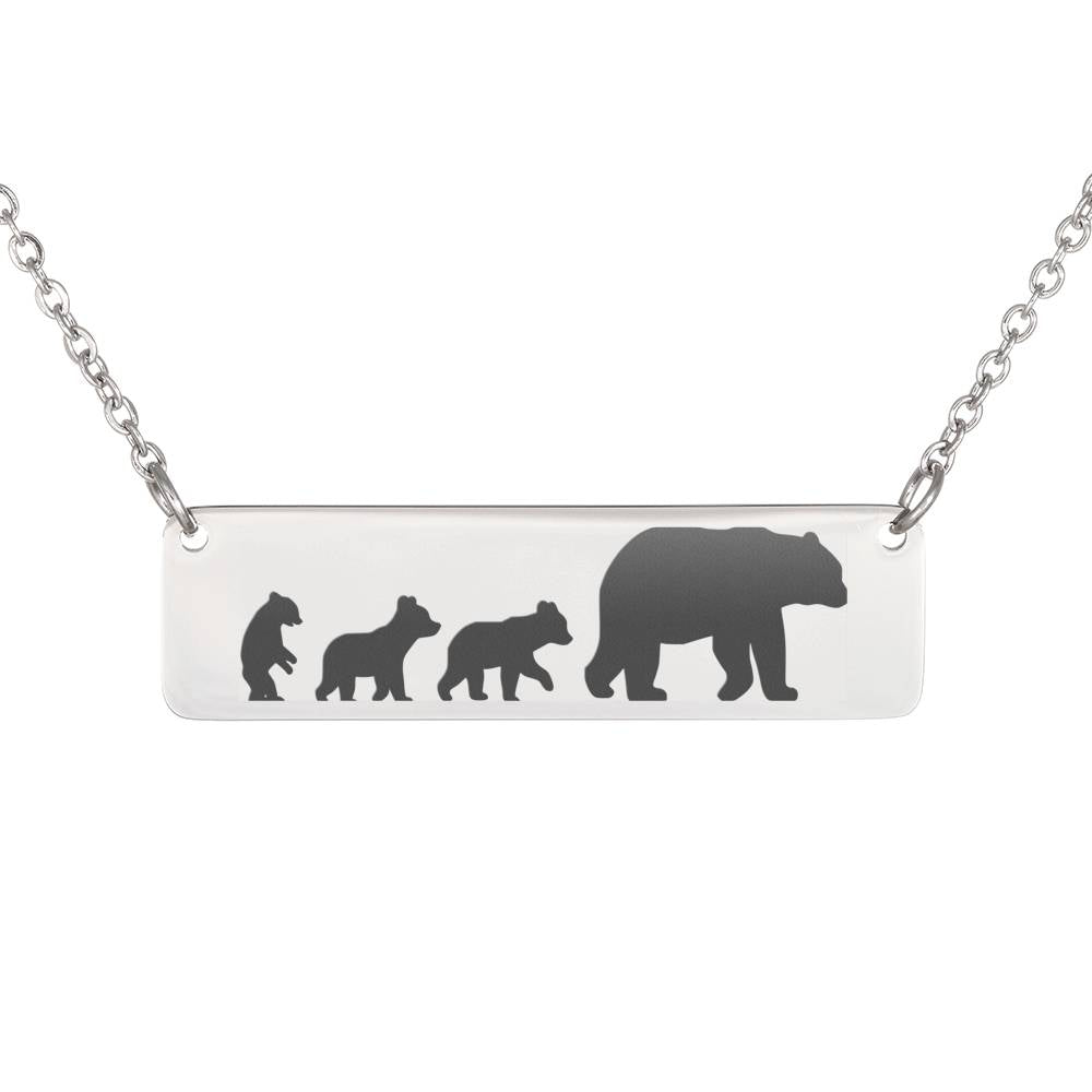 $20 Off Personalized Bear Necklace For Mom – 3 Cubs