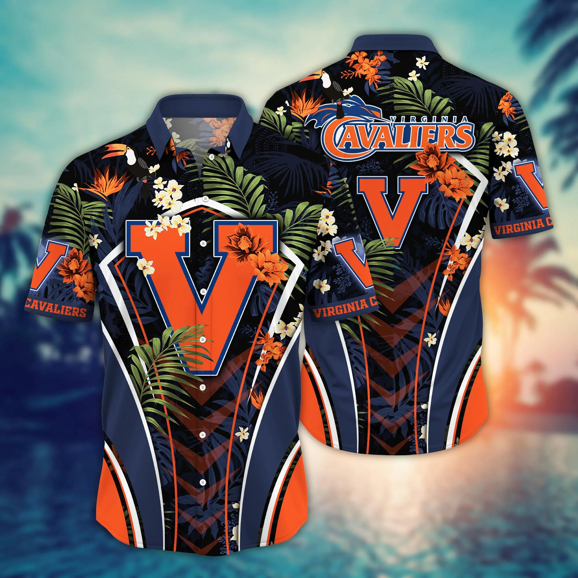 Virginia Cavaliers NCCA Hawaiian Shirt Picnics Aloha Shirt