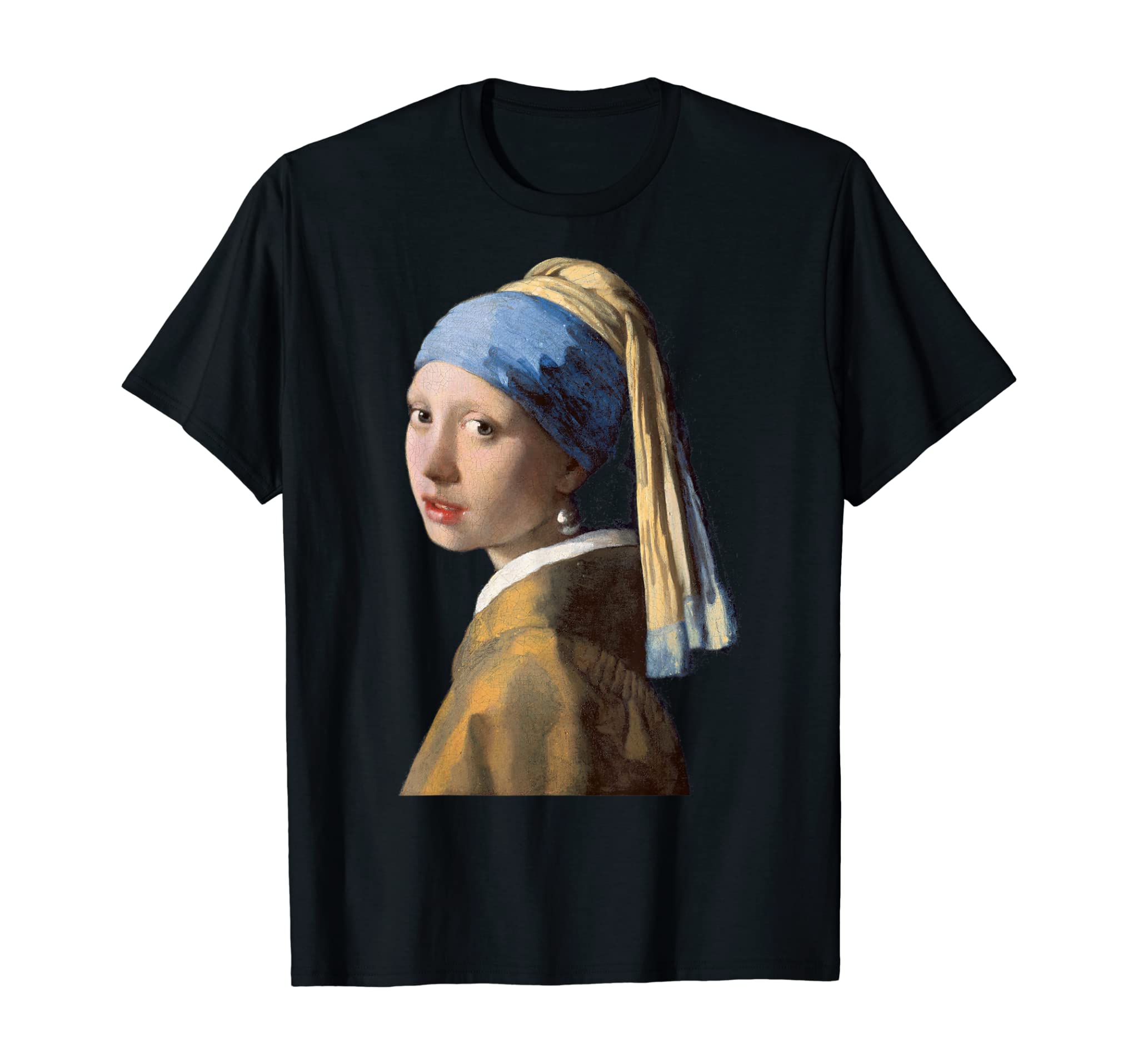 Girl with a Pearl Earring print Vermeer Art Teacher Gift T-Shirt