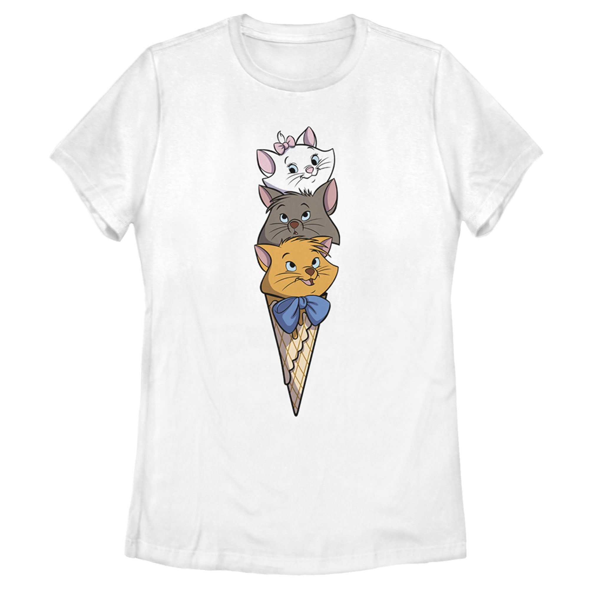 Women’S Aristocats Triple Scoop Kittens T-Shirt