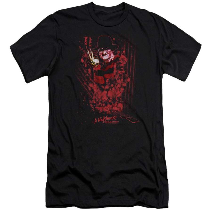 A Nightmare on Elm Street One Two Freddys Coming For You Men’s Premium Slim Fit T-Shirt