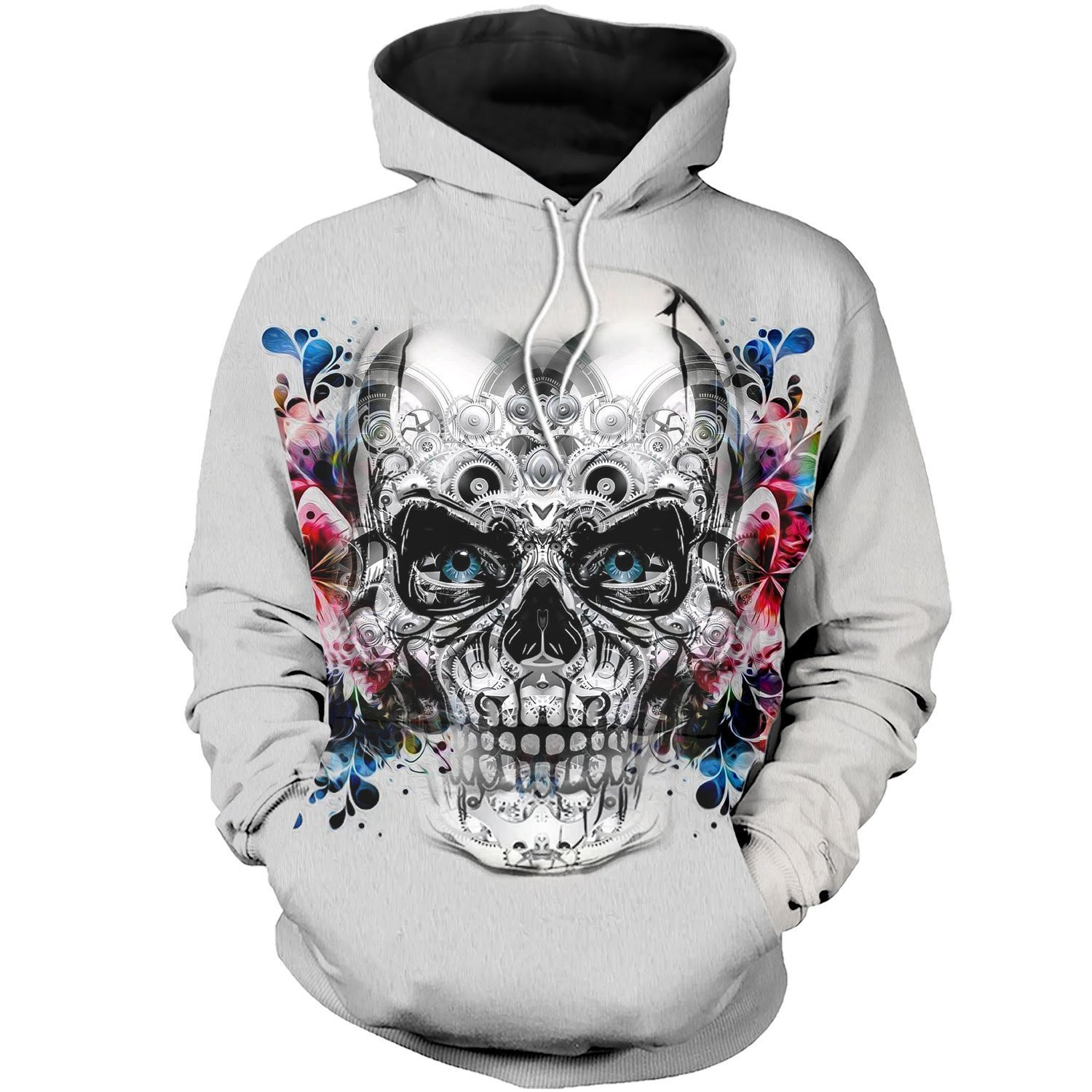 Skull And Butterfly 3D All Over Printed Shirts For Men And Women Pl279