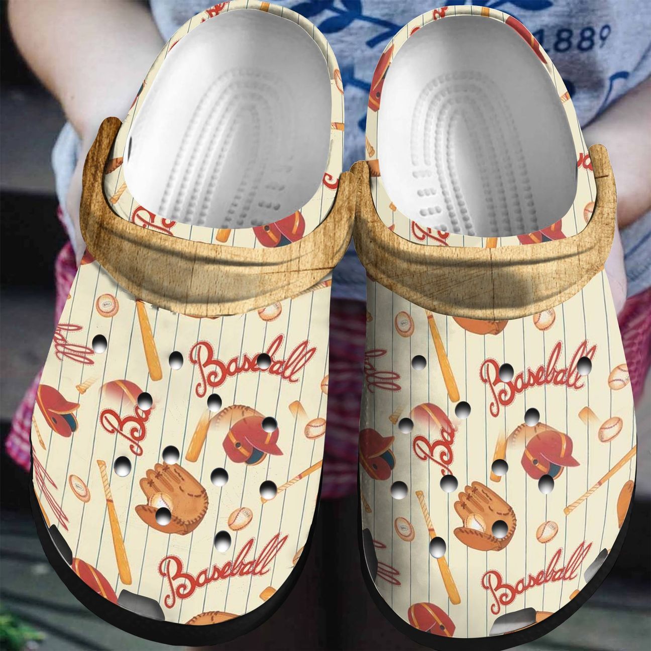 Baseball Personalized Clog Custom Crocss Comfortablefashion Style Comfortable For Women Men Kid Print 3D Baseball