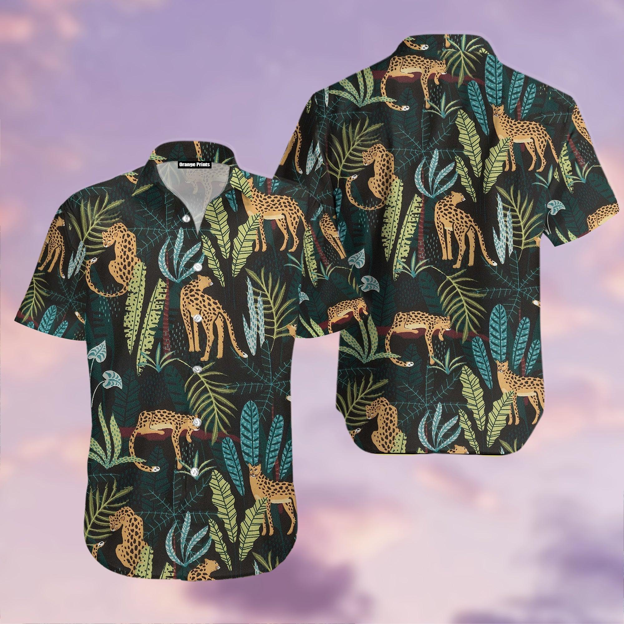 Jaguar Tropical Jungle Hawaii Shirt For Men And Women Ha108143