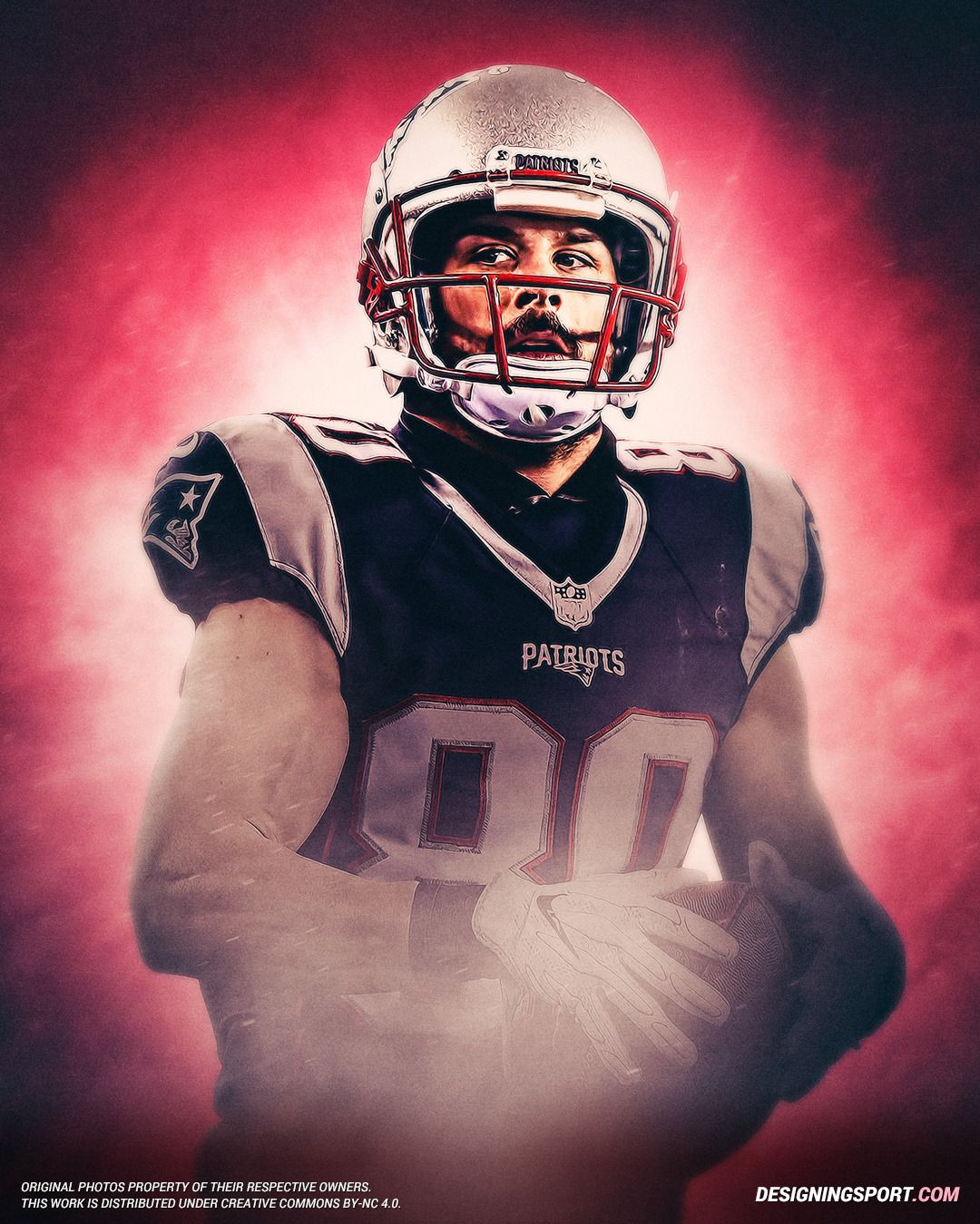 Danny Amendola #80 New England Patriots Poster Canvas poster canvas