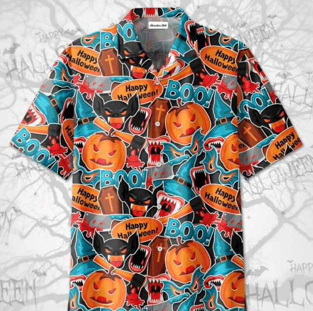 Happy Halloween Pumpkin Boo Hawaii Shirt Ha99860