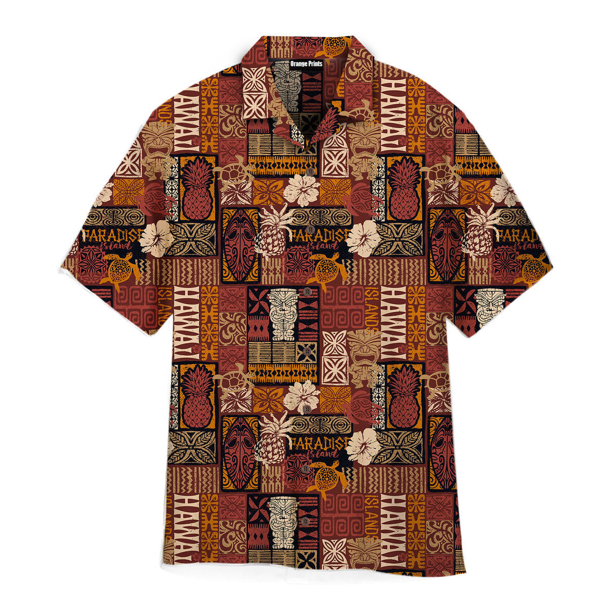 Tiki Hawaii Style Tribal Pattern Aloha Hawaii Shirts For Men Women Ha100690