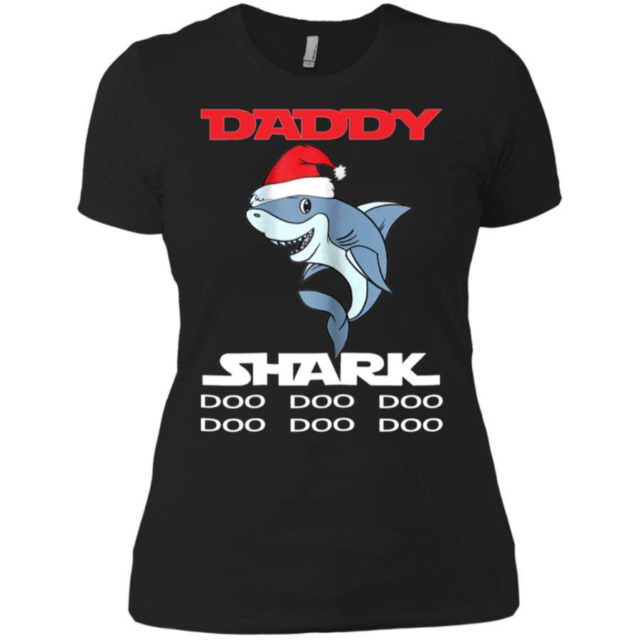 AGR Daddy Shark Doo Doo Christmas Ladies T-Shirt