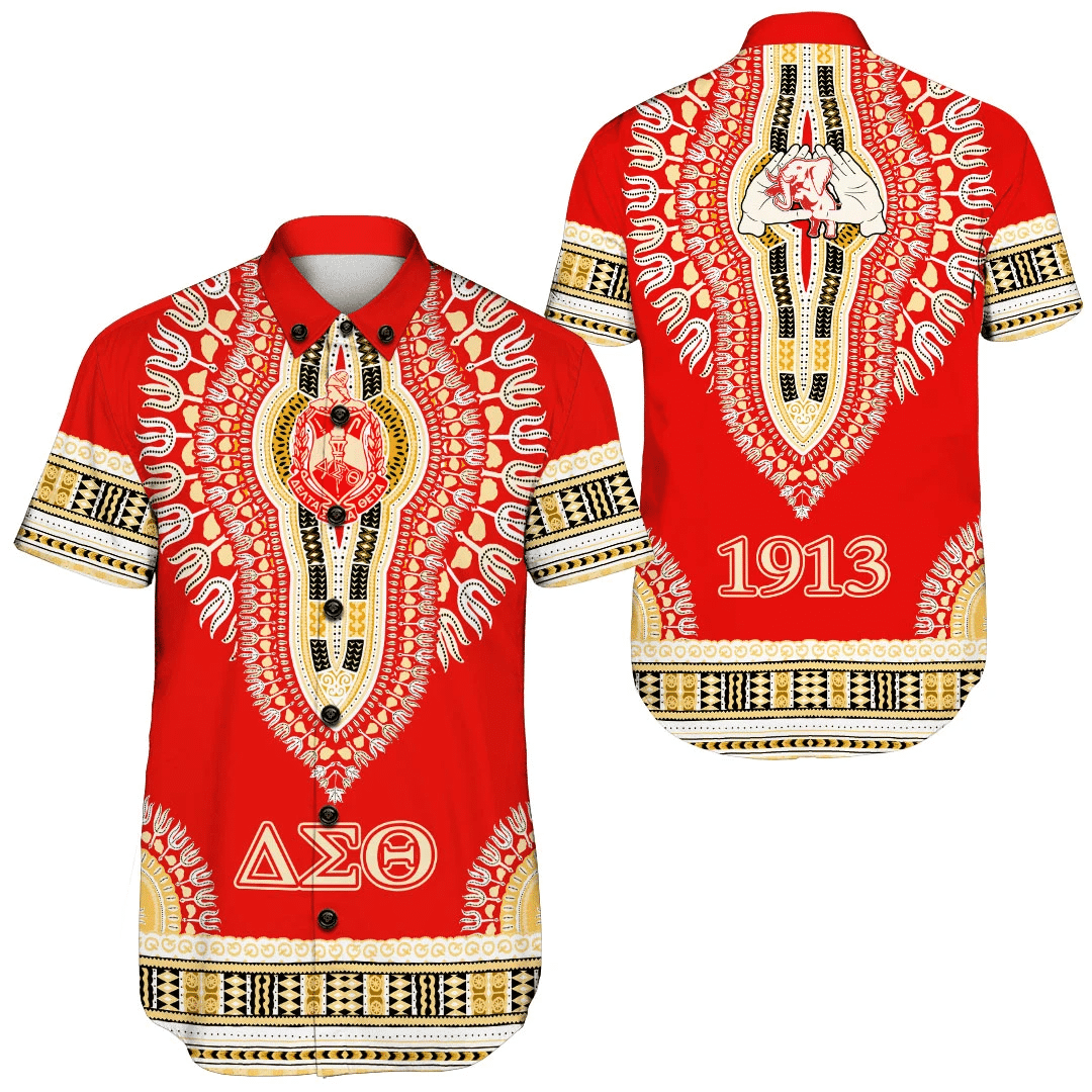 Africa Zone Shirt – Delta Sigma Theta Dashiki Short Sleeve Shirt A31