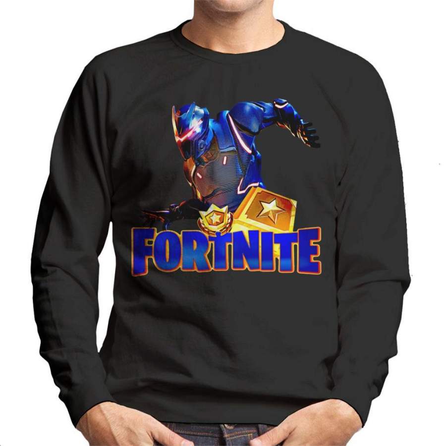 Fortnite Omega Blue Skin Men’s Sweatshirt