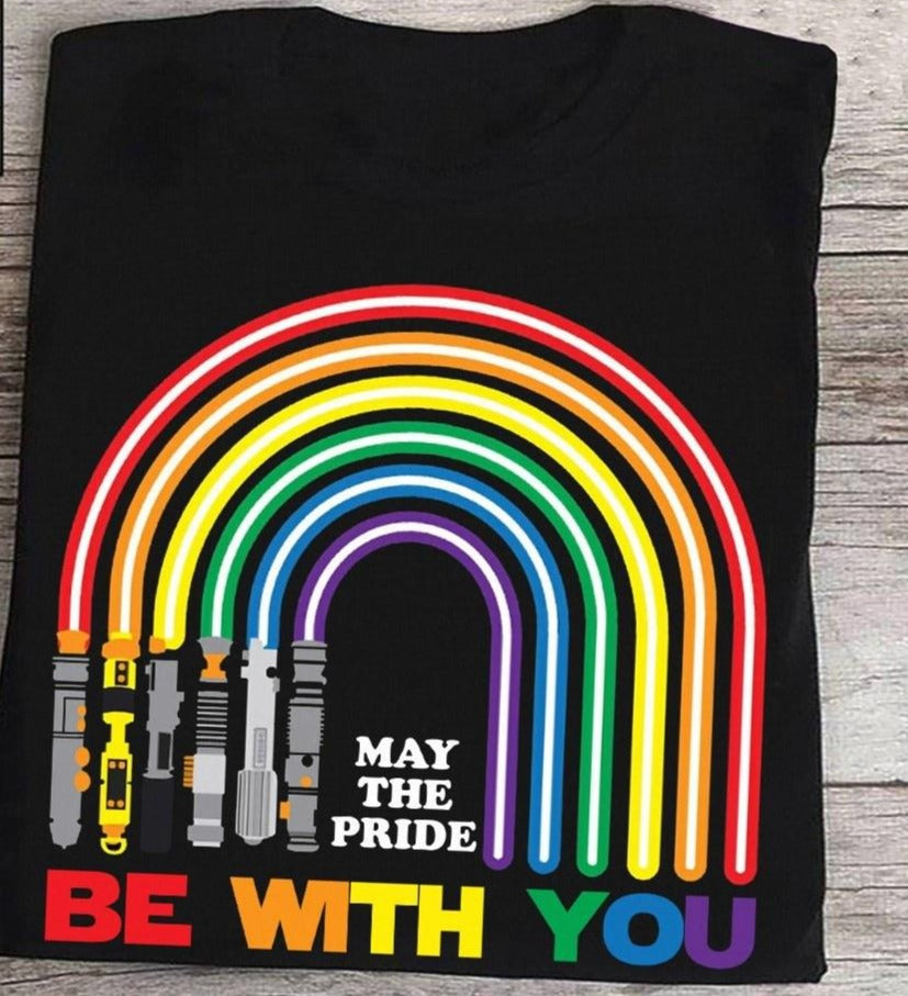 May The Pride Be With You Lbgtq Day Gift Standard/Premium T-Shirt