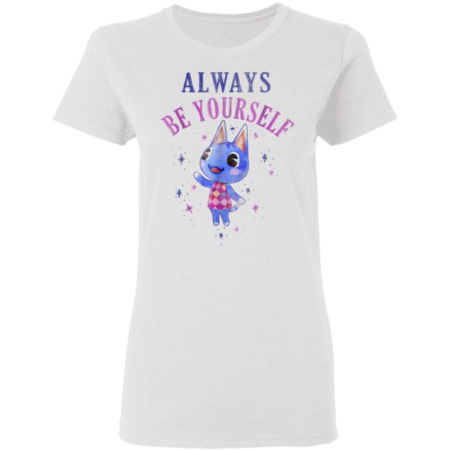 Animal Crossing Always Be Yourself Sparkle Graphic Women T-Shirt