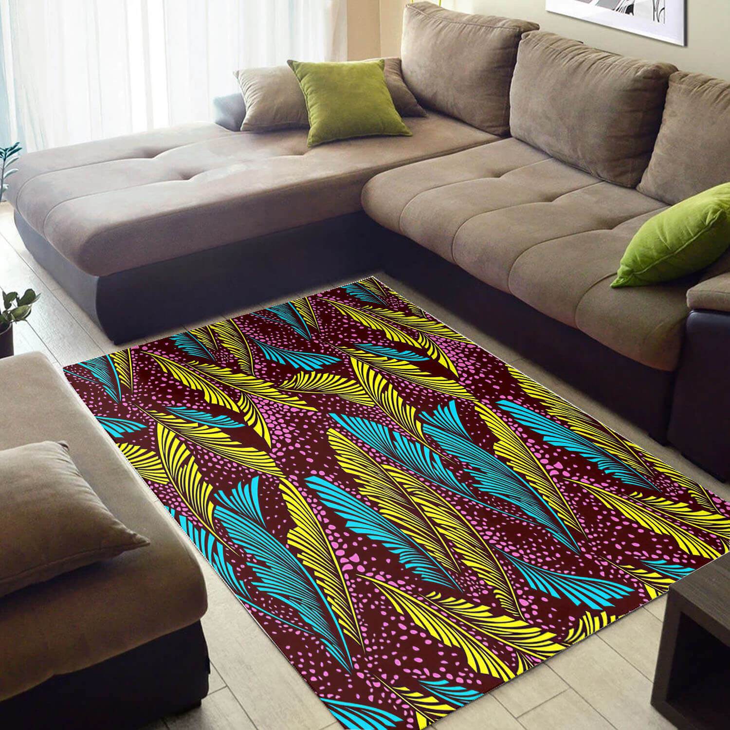 Inspired African American Rug Nice Afrocentric Ethnic Seamless Pattern African Themed Rugs African Inspired Home Decor WBG3276