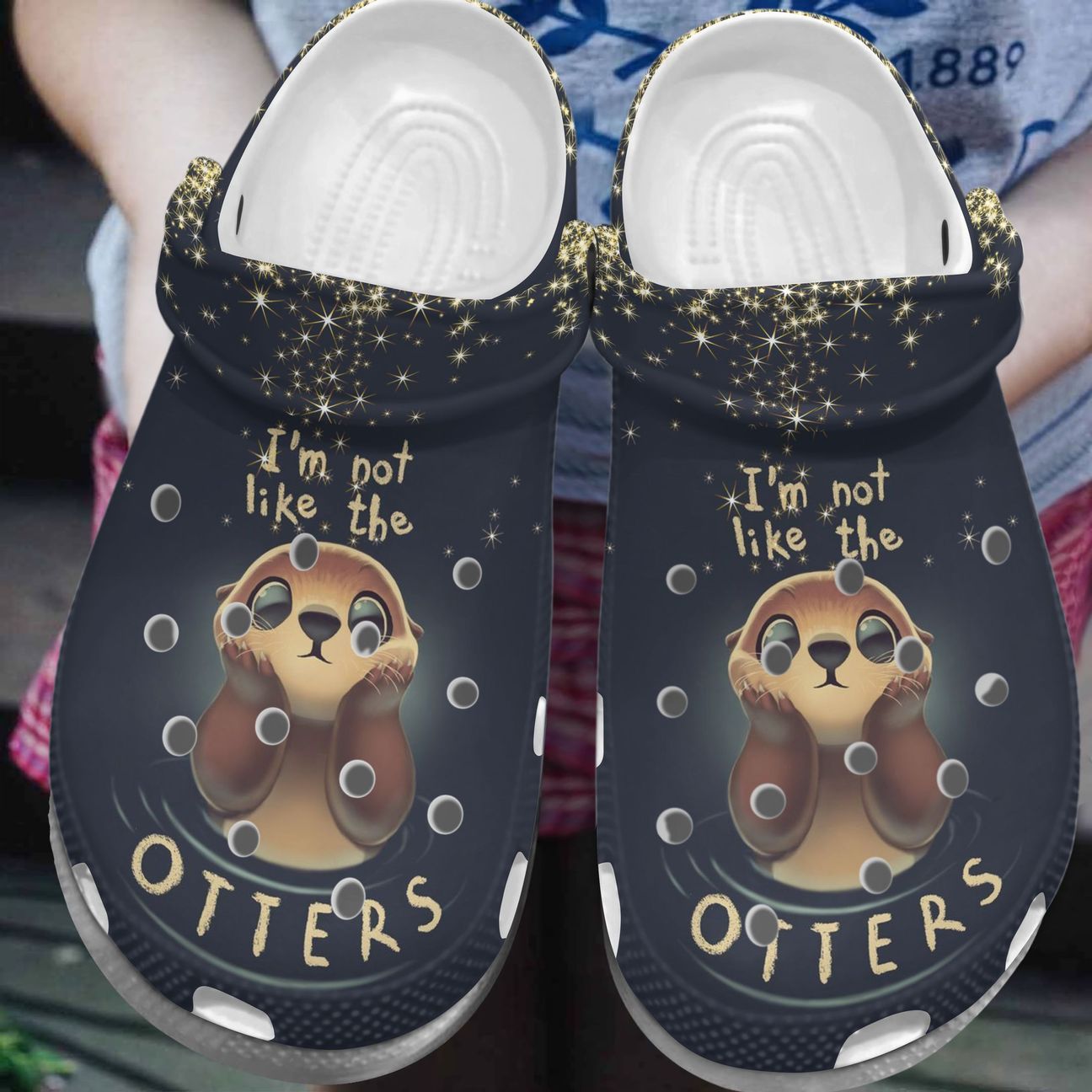 Otter Personalized Clog, Custom Name, Text, Color, Number Fashion Style For Women, Men, Kid, Print 3D Not Like The Otters