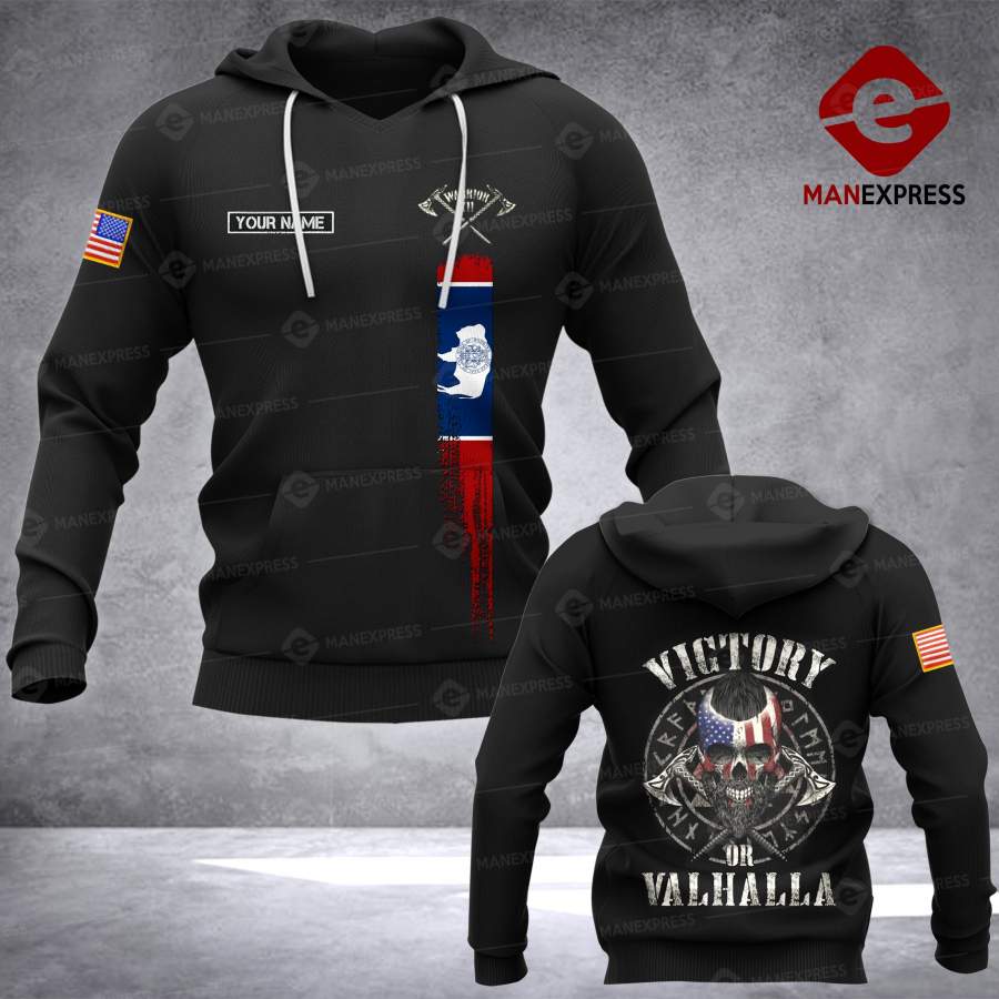 VH CUSTOMIZE Wyoming viking HOODIE 3D ALL OVER PRINT 0112 HMD