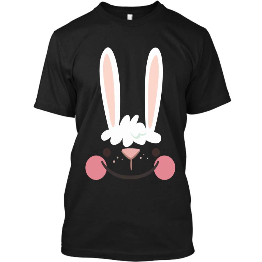 Classic Easter Bunny Face Happy Easter T Shirt for Kids Custom Ultra Cotton