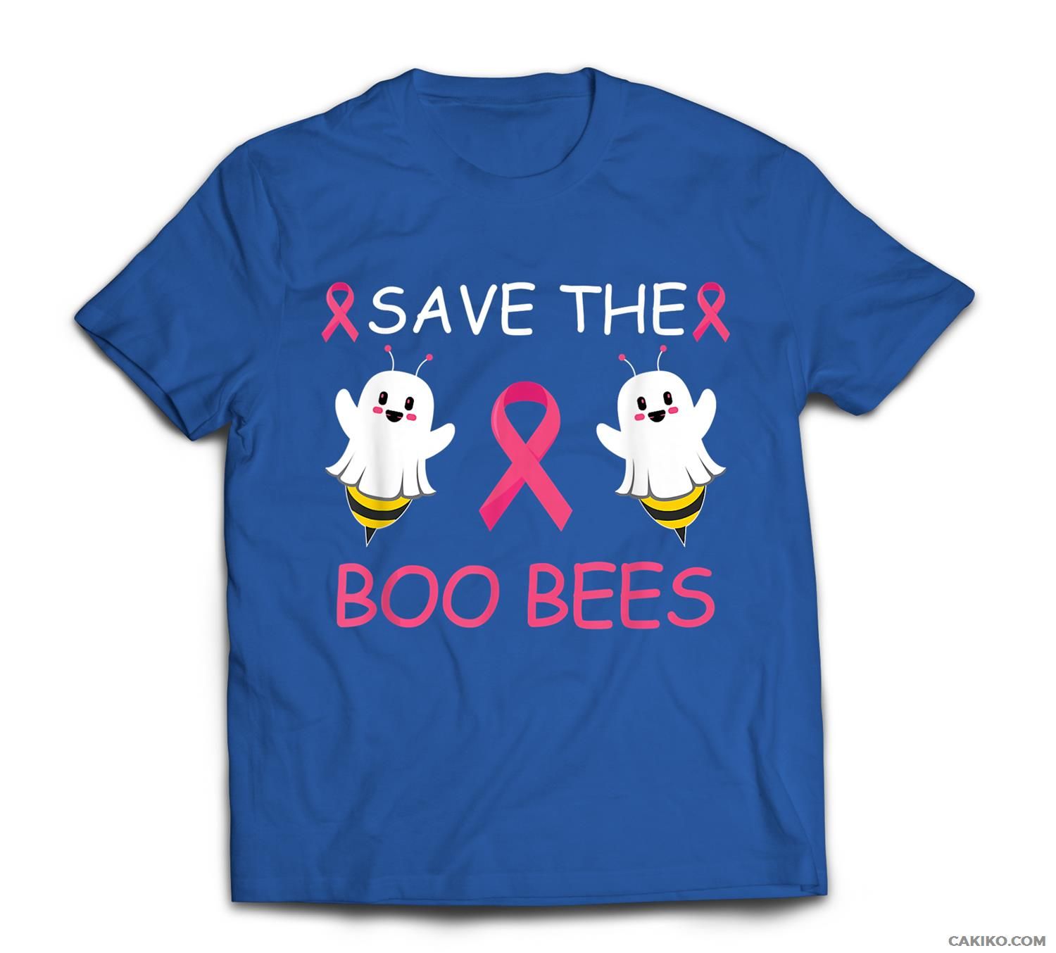 Save The Boo Bees Halloween Funny Breast Cancer Awareness T-Shirt