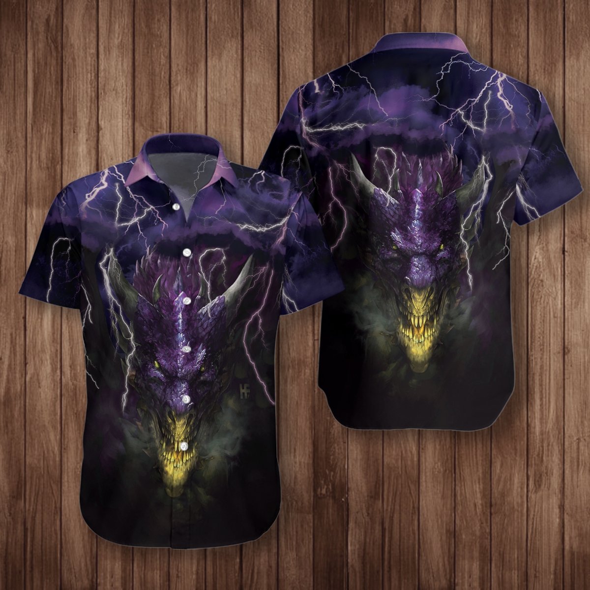 Dragon Head Lightning Hawaii Shirt Unisex Full Size Adult Colorful Ha30537