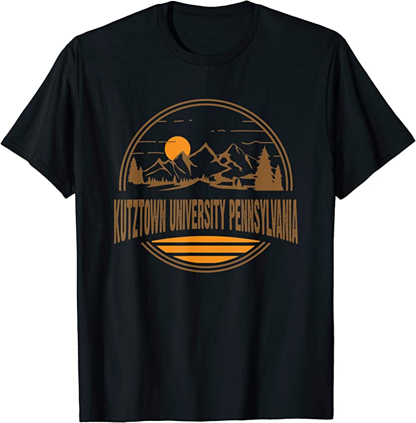 Vintage Kutztown University Pennsylvania Mountain Print T-Shirt