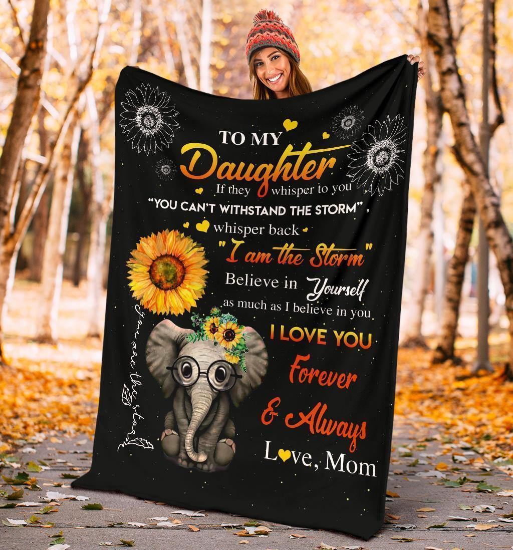 To My Beautiful Daughter On Her Birthday  – Gift For Daughter Gifts For Family Unique Gifts Ideas For Home Decor  – Fleece Blanket Sherpa Blanket