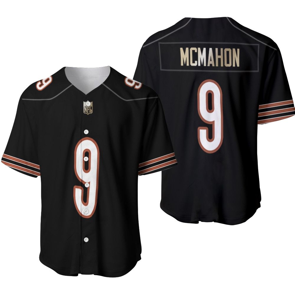 Chicago Bears Jim Mcmahon #9 NFL American Football Legacy Vintage Navy 3D Designed Allover Gift For Bears Fans Baseball Jersey