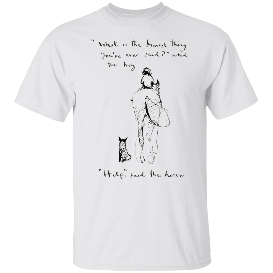 Charlie Mackesy Shirt Funny Horse Quotes Vintage Clothes Unisex Gifts For Adults