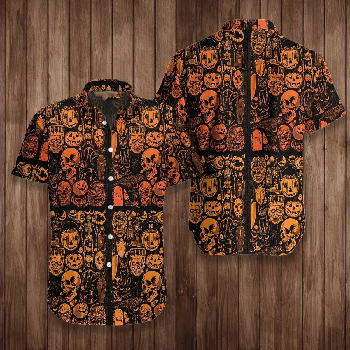 Hawaii Aloha Shirts Everyday Is Halloween Ha102254