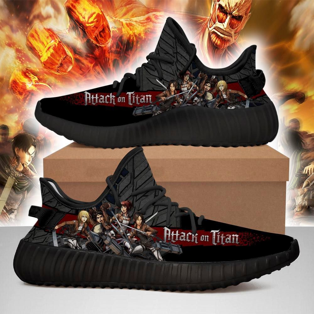 Attack On Titan Yeezy Anime Sneakers Shoes Fan Gift Idea Tt018