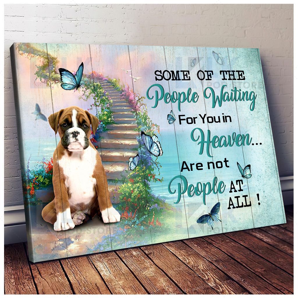 BOXER – CANVAS Some Of The People Waiting For You [11-D] | Framed, Best Gift, Pet Lover, Housewarming, Wall Art Print, Home Decor