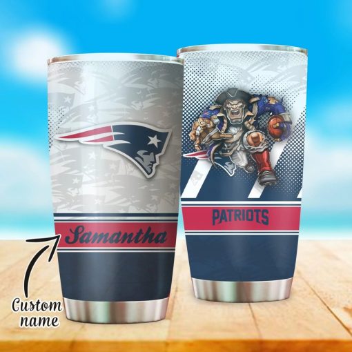 Holatshirt Custom Name New England Patriots Tumbler Mug