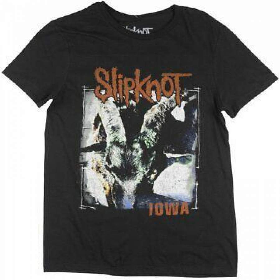 Slipknot Iowa Album Shirt Mens Black Metal Music Bravado Top T-Shirt