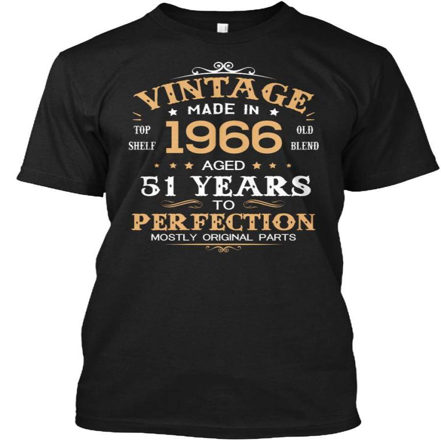 Vintage Made In 1966 Aged 51 Years Tee